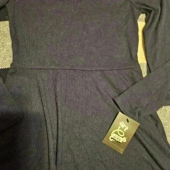 NWT Art Class Girls Navy Blue Long Sleeve V Neck Dress Size Medium - Picture 2 of 8